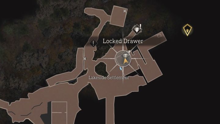 Interaktive Karte: Village Locked Drawer #2 – Lakeside Settlement – ​​Resident Evil 4 Remake: Karte der verschlossenen Schubladen – Village – Secrets – Resident Evil 4 Remake Guide
