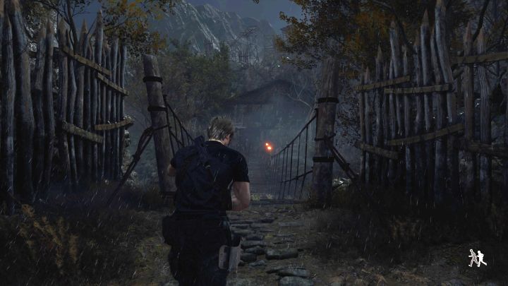Die Zugbrücke im Bild führt zum Ziel – Resident Evil 4 Remake: Gibt es einen Punkt, an dem es kein Zurück mehr gibt?  – Kampagne – Resident Evil 4 Remake Guide