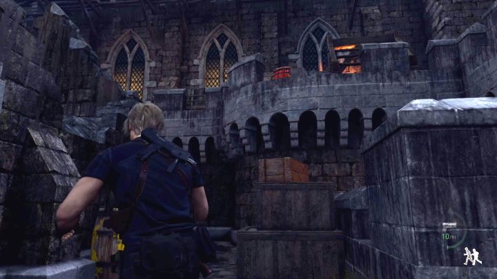 Erneut um 180 Grad drehen – Resident Evil 4 Remake: Wie zerstört man die Katapulte?  – Kampagne – Resident Evil 4 Remake Guide
