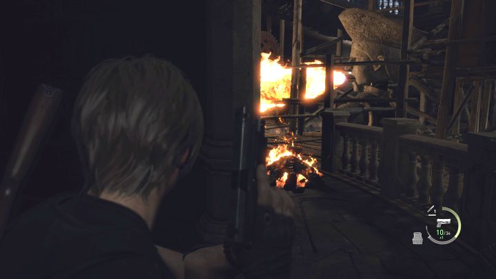 Stellen Sie sich außerhalb der Reichweite der Statue auf – Resident Evil 4 Remake: Wie vermeide ich Fallen im Uhrturm?  – Kampagne – Resident Evil 4 Remake Guide