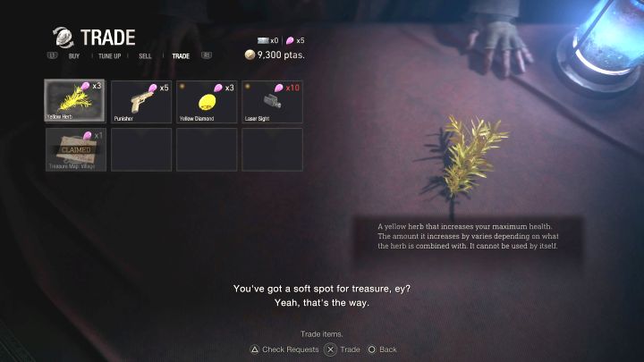 Sie können auch gelbe Kräuter finden – sie sind Sammlerstücke, i - Resident Evil 4 Remake: Wie kann man heilen und wie kann man die Gesundheitsleiste erhöhen?  - Kampf – Resident Evil 4 Remake Guide