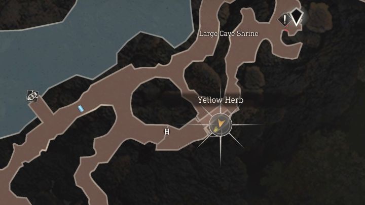 Yellow Herb befindet sich im Großen Höhlenschrein, den Sie ab Kapitel 4 – Resident Evil 4 Remake: Yellow Herb-Karte – Dorf – Geheimnisse – Resident Evil 4 Remake Guide mit dem Boot erreichen können