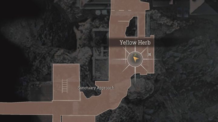 Das gelbe Kraut befindet sich im östlichen Teil von Sanctuary Approach – Resident Evil 4 Remake: Karte des gelben Krauts – Insel – Geheimnisse – Resident Evil 4 Remake Guide