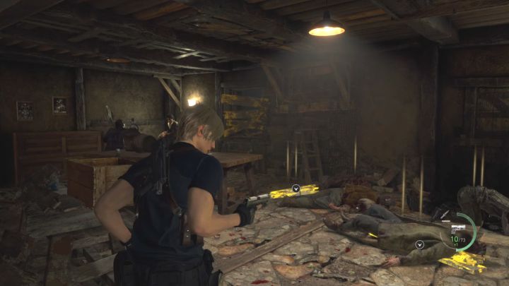 Sie müssen sich verteidigen, bis neue gelbe Holzbretter (von Feinden fallen gelassen) erscheinen – Resident Evil 4 Remake: Wie verteidigt man das Haus mit Luis?  - Kampf – Resident Evil 4 Remake Guide