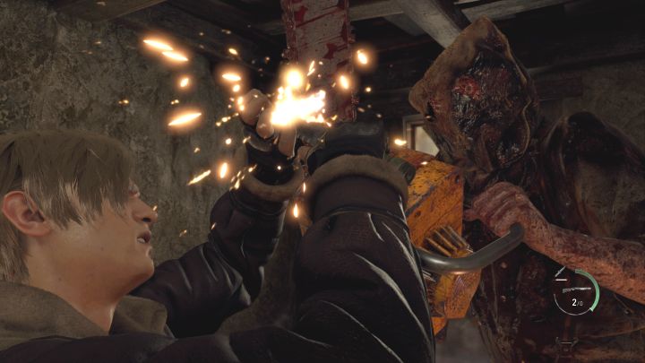Chainsaw Man zu besiegen ist nicht zwingend, aber machbar – Resident Evil 4 Remake: Wie überlebt man die Village-Schlacht?  - Kampf – Resident Evil 4 Remake Guide