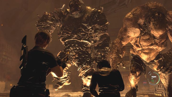 Das Entfernen des Gitters löst den Kampf aus – Resident Evil 4 Remake: Wie besiegt man die Dos Gigantes-Bosse?  - Bosse – Resident Evil 4 Remake Guide