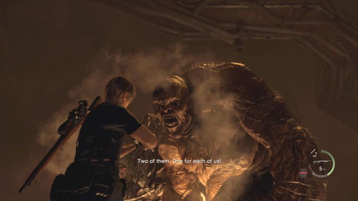 Konzentrieren Sie sich auf den Angriff auf den ungepanzerten El Gigante – Resident Evil 4 Remake: Wie besiegt man die Dos Gigantes-Bosse?  - Bosse – Resident Evil 4 Remake Guide