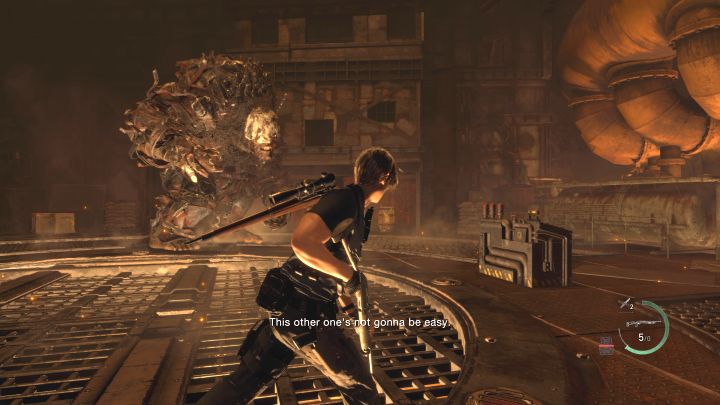 Sie müssen sich noch mit dem zweiten, gepanzerten El Gigante auseinandersetzen – Resident Evil 4 Remake: Wie besiegt man die Dos Gigantes-Bosse?  - Bosse – Resident Evil 4 Remake Guide