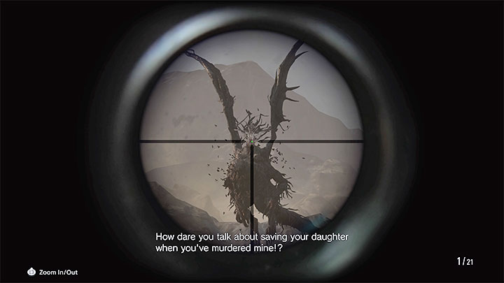 The boss will rise into the air after receiving enough damage - Resident Evil Village: Lady Dimitrescu, main fight - boss, how to defeat? - Bosses - Resident Evil Village Guide