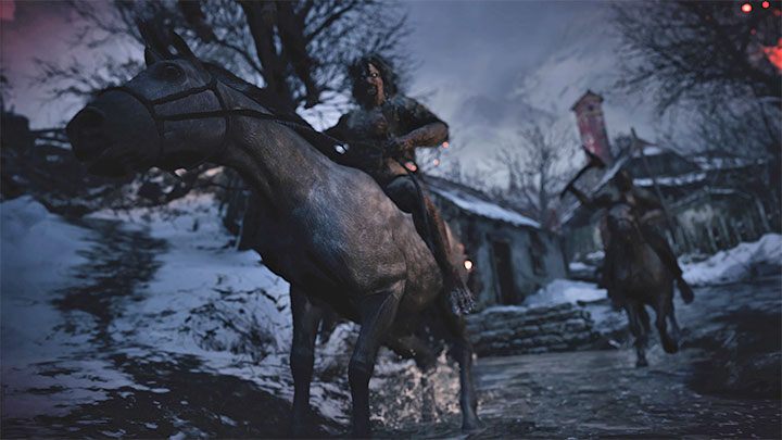 You don't have to win the Lycan battle by killing all the monsters - Resident Evil Village: The first battle in the village/Village Square - walkthrough - Village - 1st visit - Resident Evil Village Guide