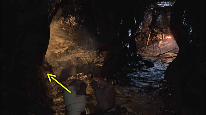 After the cut scenes, the escape through the mine will begin - Resident Evil Village: A Mine - walkthrough - Village - 1st visit - Resident Evil Village Guide