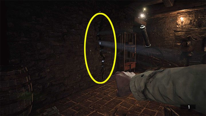 Ethan will probably have to chase the vampire away - use any gun to do so - Resident Evil Village: Castles Courtyard - walkthrough - Dimitrescu Castle - Resident Evil Village Guide