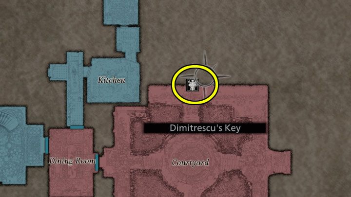 You must return to the Courtyard - Resident Evil Village: Castles Courtyard - walkthrough - Dimitrescu Castle - Resident Evil Village Guide