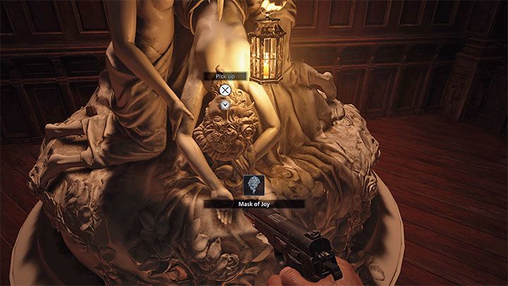 You can now move on, which will bring you to the Hall of Joy - Resident Evil Village: Castles Courtyard - walkthrough - Dimitrescu Castle - Resident Evil Village Guide