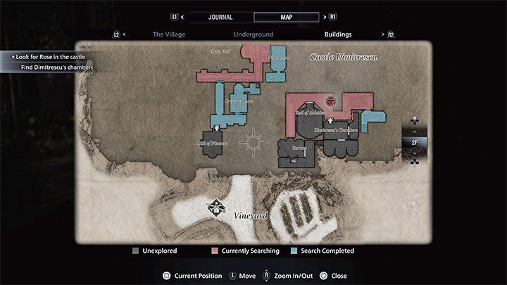 Ethan kann vorgefertigte Karten finden, um ein bestimmtes Gebiet anzuzeigen – Resident Evil Village: Karten – wie verwendet man sie?  - Grundlagen – Resident Evil Village Guide