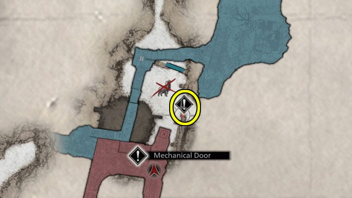 You can reach the golden chest icon for the first time after defeating the Moreau boss in the swamps, specifically on the way back from the swamps to the village - Resident Evil Village: Golden Chests - map, list - Secrets & Collectibles - Resident Evil Village Guide