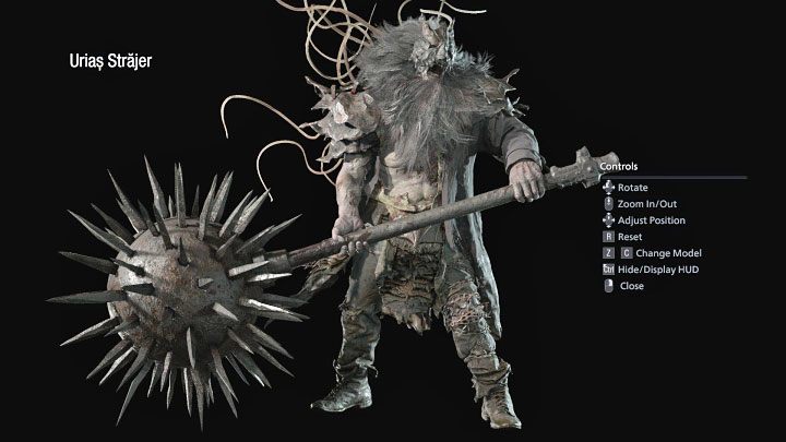 Urias Strajer is an alternate version of Urias, the boss you may have faced while exploring the Stronghold - Resident Evil Village: Burning Village - walkthrough - Final - Resident Evil Village Guide