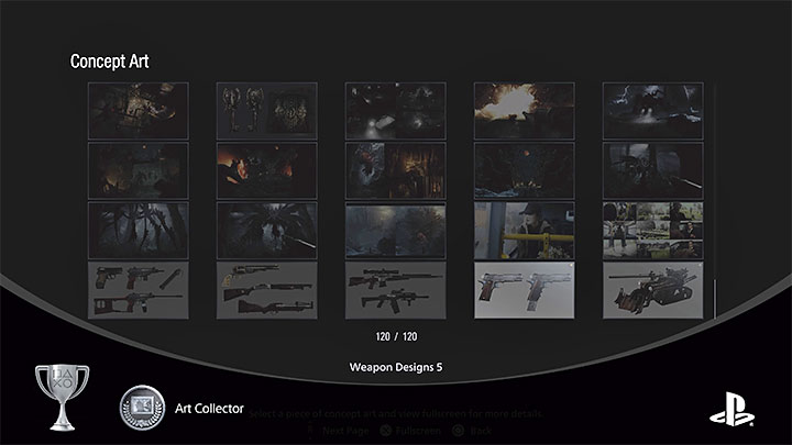 Once you have made your purchase, go to the Concept Art menu under Bonuses - Resident Evil Village: Trophies/Achievements list - Appendix - Resident Evil Village Guide