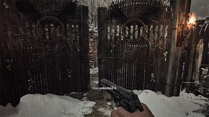 You start in the Altar, where you will find Duke, a trader, and an altar for placing the yellow jars you found - Resident Evil Village: Finding the house with the red chimney - walkthrough - Village - 2nd visit - Resident Evil Village Guide