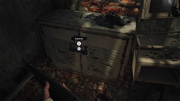 Take notice of the single hut, where you will have to solve a puzzle requiring you to figure out the combination to the indestructible padlock - Resident Evil Village: Finding the house with the red chimney - walkthrough - Village - 2nd visit - Resident Evil Village Guide
