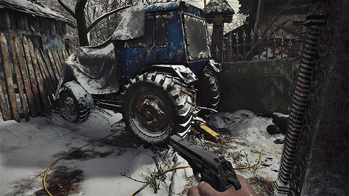 Watch out for more lycans on the way out of the workshop - Resident Evil Village: Finding the house with the red chimney - walkthrough - Village - 2nd visit - Resident Evil Village Guide