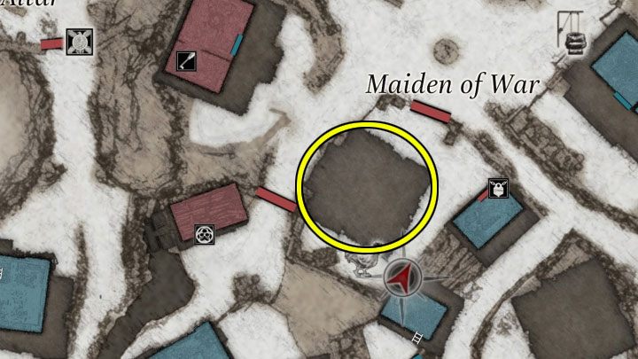 Your main objective is to locate the ladder from picture no - Resident Evil Village: Finding the house with the red chimney - walkthrough - Village - 2nd visit - Resident Evil Village Guide