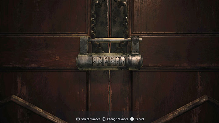Return to the room with the large doll and use code 052911 on the lock - Resident Evil Village: Getting out of the basement - walkthrough - Beneviento House - Resident Evil Village Guide