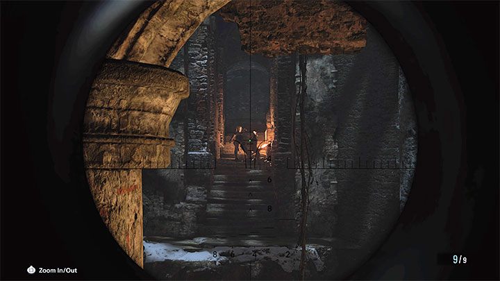 You can keep going forward on the floor where you started exploring the stronghold or you may jump down to a lower level - Resident Evil Village: Going through the stronghold - walkthrough - Fortress - Resident Evil Village Guide