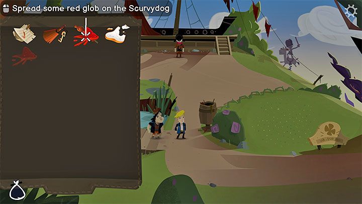 Open the inventory - Return to Monkey Island: Prelude - walkthrough - Prelude - An Unexpected Story Begins - Return to Monkey Island Walkthrough
