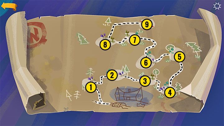 Erreichen Sie den Wald und betreten Sie ihn – Rückkehr nach Monkey Island: Holen Sie sich einen Mopp – Komplettlösung – Teil 1 – Ein freundlicher Ort – Komplettlösung für Rückkehr nach Monkey Island