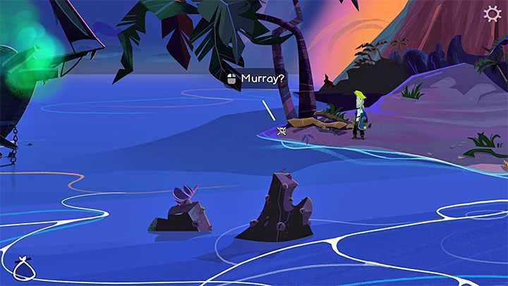 Der zweite Schädel befindet sich am Standort Volcano Beach, i – Rückkehr nach Monkey Island: Dekodieren Sie die Karte – Komplettlösung – Teil 3 – Rückkehr nach Monkey Island – Komplettlösung für Rückkehr nach Monkey Island