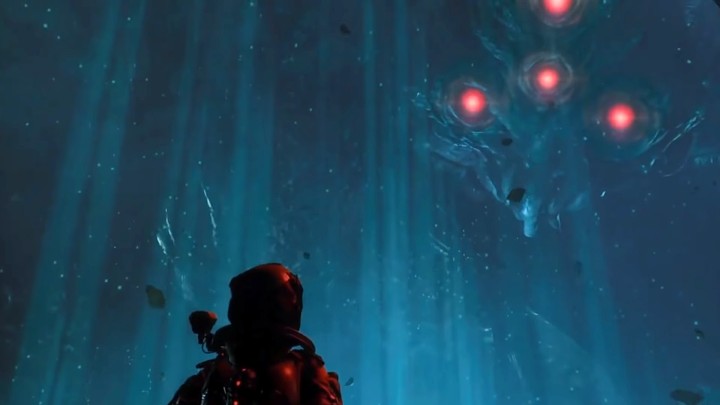 The heroine faces a monster similar to an octopus, which may have something to do with the above-mentioned favorite toy Selene - Octo - Returnal: 1st ending (spoiler) - Terminations - Returnal Guide