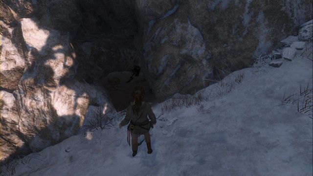 You can gain access into the cave when you, during the mission in the Soviet Installation, unlock the skill of firing rope arrows - Relics | Siberian Wilderness - Siberian Wilderness - Rise of the Tomb Raider Game Guide & Walkthrough