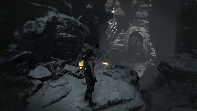 Right after you enter from the Planetarium, on the rock to the left - Relics and Documents | Path of the Deathless - Path of the Deathless - Rise of the Tomb Raider Game Guide & Walkthrough