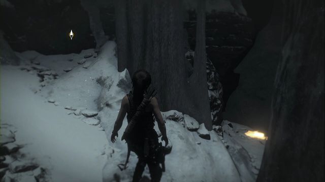 A bit past camp Guards chamber when you have to walk under lumps of ice hanging above, Lara hugs the wall - Relics and Documents | Path of the Deathless - Path of the Deathless - Rise of the Tomb Raider Game Guide & Walkthrough