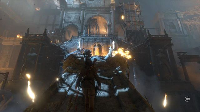 You will get under fire from the Deathless archers - Escape to safety | Escape the Archive - Escape the Archive - Rise of the Tomb Raider Game Guide & Walkthrough