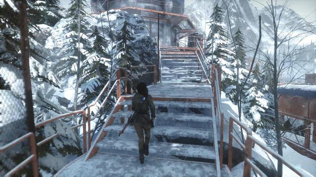 As soon as you eliminate all of the opponent, enter the meteorological station - Enter the Meteorological Station | Tracking Down Trinity - Tracking Down Trinity - Rise of the Tomb Raider Game Guide & Walkthrough