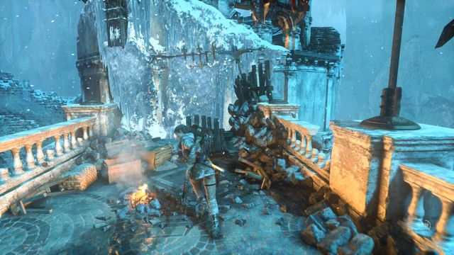 After this strenuous fight you will finally reach the last camp - Fight your way to the Chamber of Souls | The Divine Source - The Divine Source - Rise of the Tomb Raider Game Guide & Walkthrough