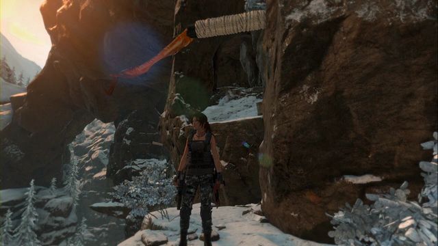 After you reach tomb Voice of God, jump over to the other side, over edges and over the climbing wall - Rise of the Tomb Raider: Relics, Soviet Installation secrets, map, tips - Soviet Installation - Rise of the Tomb Raider Guide