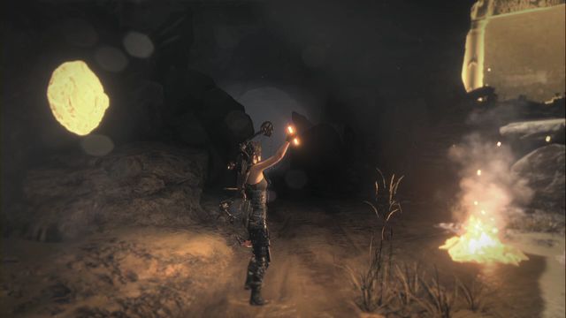 above the stone, opposite the campfire (the Syrian Cliffs camp) - Rise of the Tomb Raider: Murals and chests, Syria secrets, tips, location - Syria - Rise of the Tomb Raider Guide