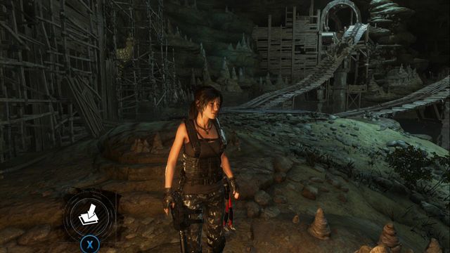 After you drop into tomb Pit of Judgment, swim over to the other side - Rise of the Tomb Raider: Survival caches, Geothermal Valley secrets, map - Geothermal Valley - Rise of the Tomb Raider Guide