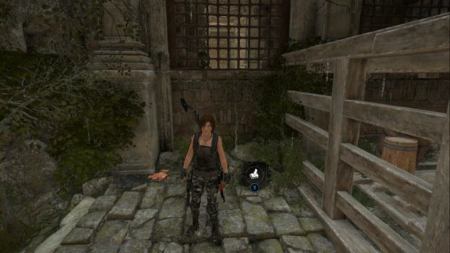 In tomb House of the Afflicted, after you walk into the yard, go right and you find the cache in the corner, under the wooden stairs - Rise of the Tomb Raider: Survival caches, Geothermal Valley secrets, map - Geothermal Valley - Rise of the Tomb Raider Guide