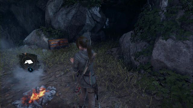 After you leave Acropolis, by the Riverside Landing Base Camp - Chests and crypt treasures | Geothermal Valley - Geothermal Valley - Rise of the Tomb Raider Game Guide & Walkthrough