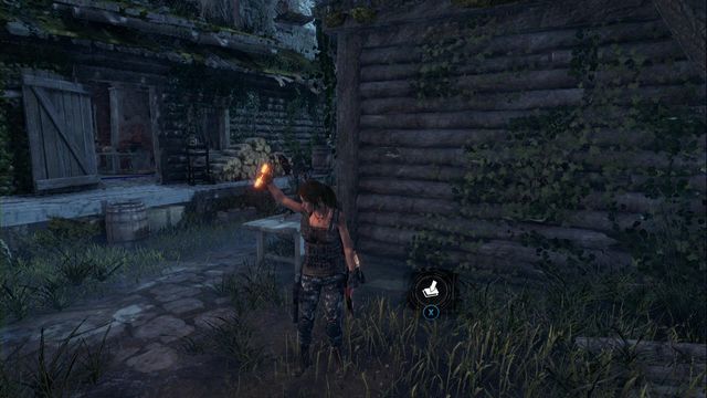 Behind the wooden cottage - Chests and crypt treasures | Geothermal Valley - Geothermal Valley - Rise of the Tomb Raider Game Guide & Walkthrough