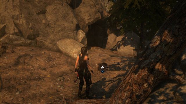 By the fallen tree, in front of the crypt entrance - Chests and crypt treasures | Geothermal Valley - Geothermal Valley - Rise of the Tomb Raider Game Guide & Walkthrough
