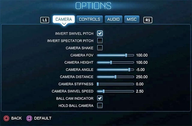 Encyclopedie Roux vangst What are the best camera settings? | Controls - Rocket League Game Guide |  gamepressure.com