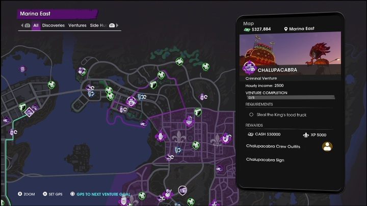 You must build the Chalupacabra manually, selecting the location of your choice on the venture map - Saints Row 2022: Chalupacabra - venture description - Ventures - Saints Row Guide, Walkthrough