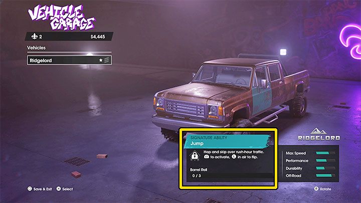 Each vehicle in the game has its own signature ability you can unlock - Saints Row 2022: Signature Abilities - Basics - Saints Row Guide, Walkthrough