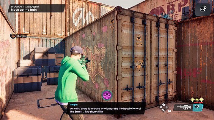 Keep going, gunning down mercenaries and gang members - Saints Row 2022: The Great Train Robbery - walkthrough - Walkthrough - Saints Row Guide, Walkthrough