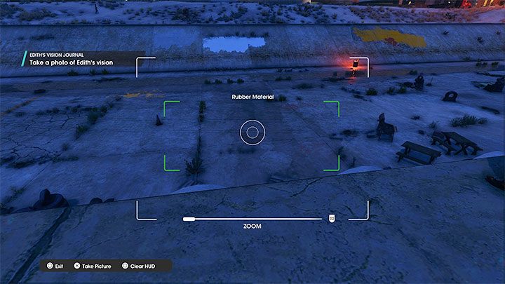 You have to examine the wide culvert from the ledge above - it will allow you to photograph the tracks from the picture above - Saints Row: Cutting Edge - venture description, Ediths collectibles - Ventures - Saints Row Guide, Walkthrough